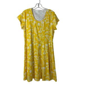 Bobbie Brooks Women's Yellow & White Dress